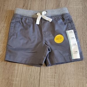 $4 w/ Bundle! Dark Grey Khaki Shorts Elastic Waist